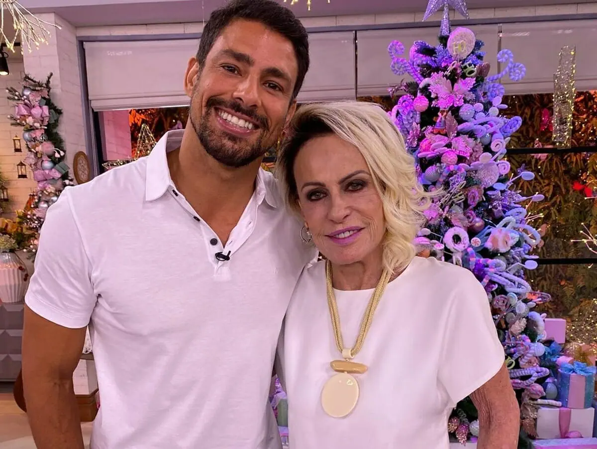 Ana Maria Braga abraça Cauã Reymond e se surpreende com corpo sarado: “Tá que tá”