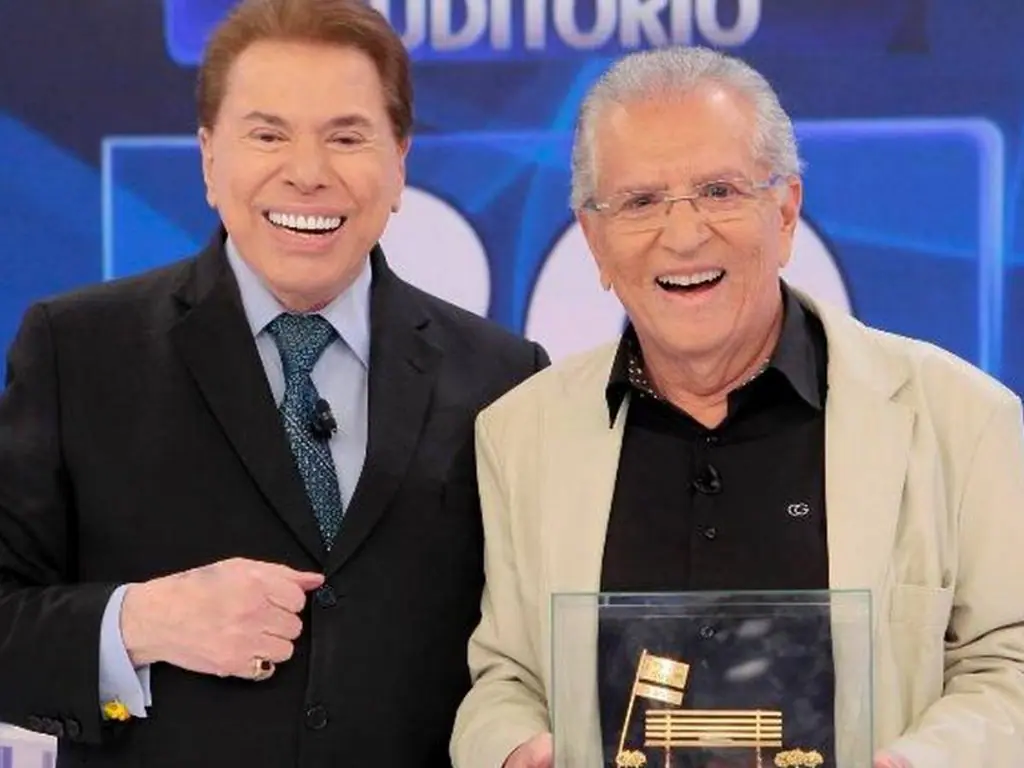 Silvio Santos e Carlos Alberto de Nóbrega