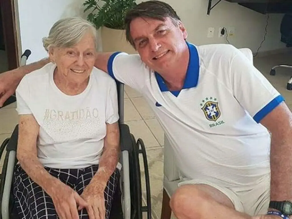 Olinda e o filho, Jair Bolsonaro