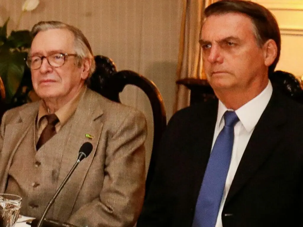 Olavo de Carvalho e Jair Bolsonaro