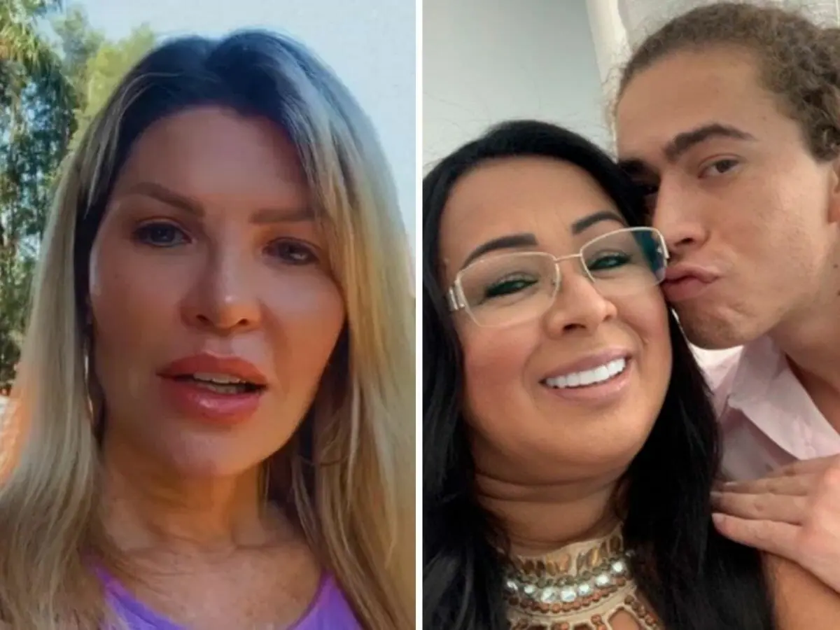 Eliane Gerloff, mãe de Luísa Sonza; Whindersson Nunes e a mãe