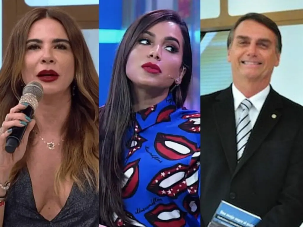 Luciana Gimenez, Anitta e Jair Bolsonaro