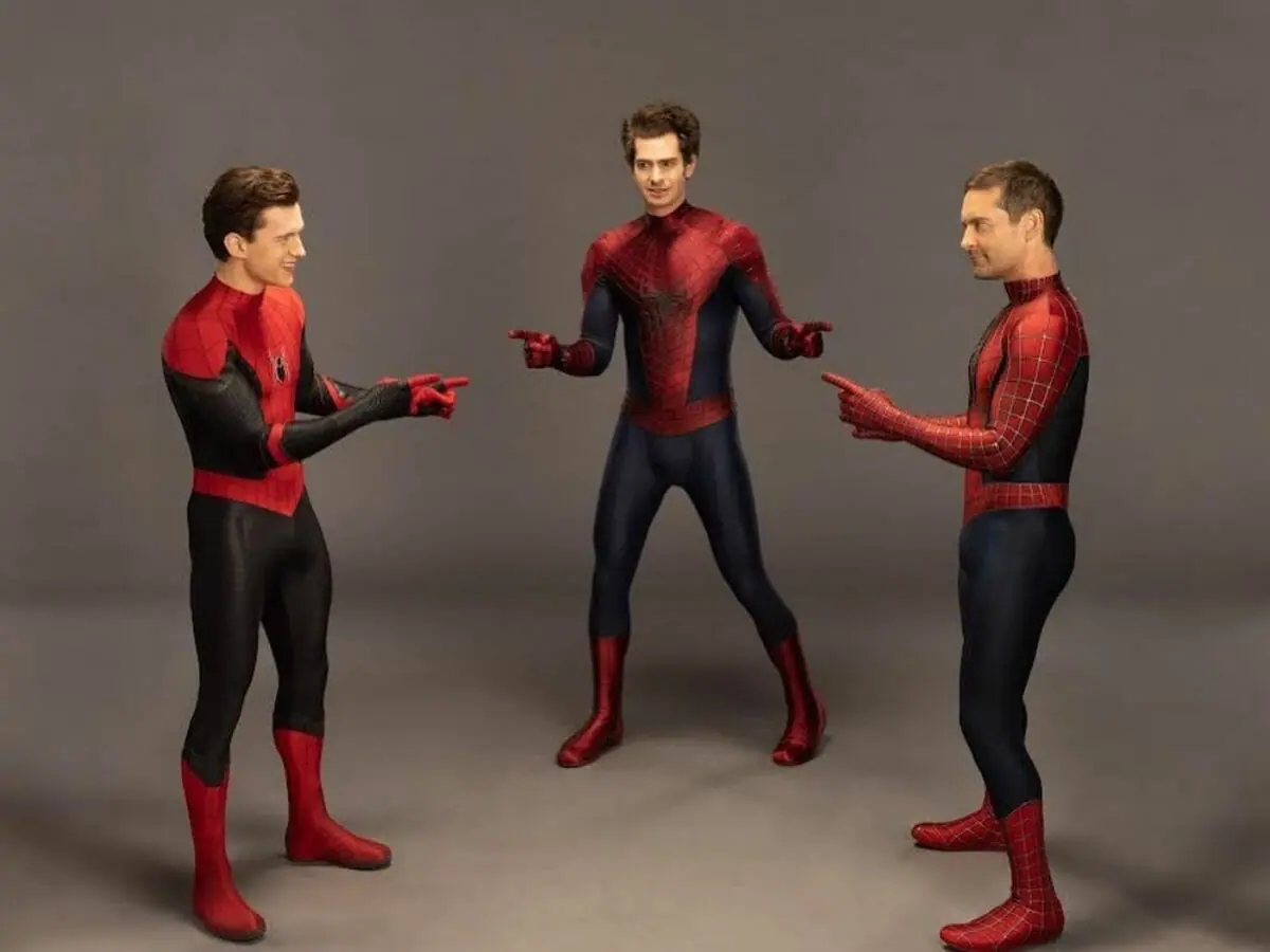 Andrew Garfield, Tobey Maguire e Tom Holland