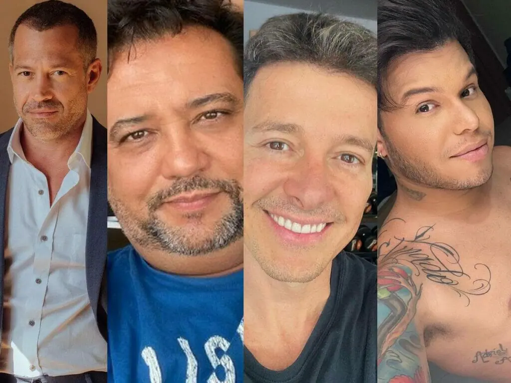 Malvino Salvador, Geraldo Luís, Rodrigo Faro e Tierry