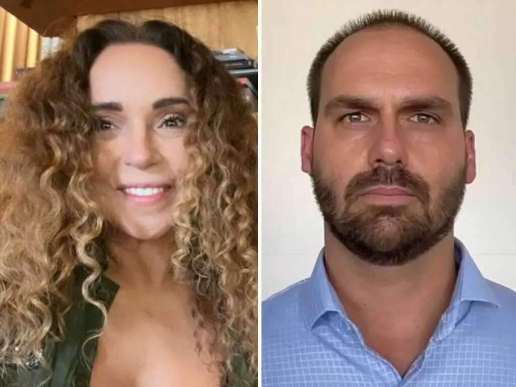 Daniela Mercury e Eduardo Bolsonaro