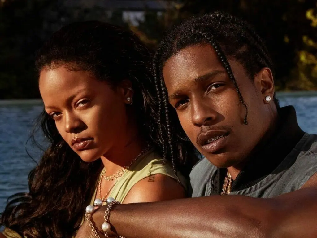 Rihanna e A$AP Rocky (Foto: Reprodução/Instagram)