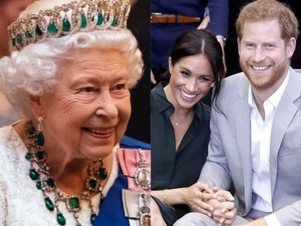 Rainha Elizabeth, Meghan e Harry