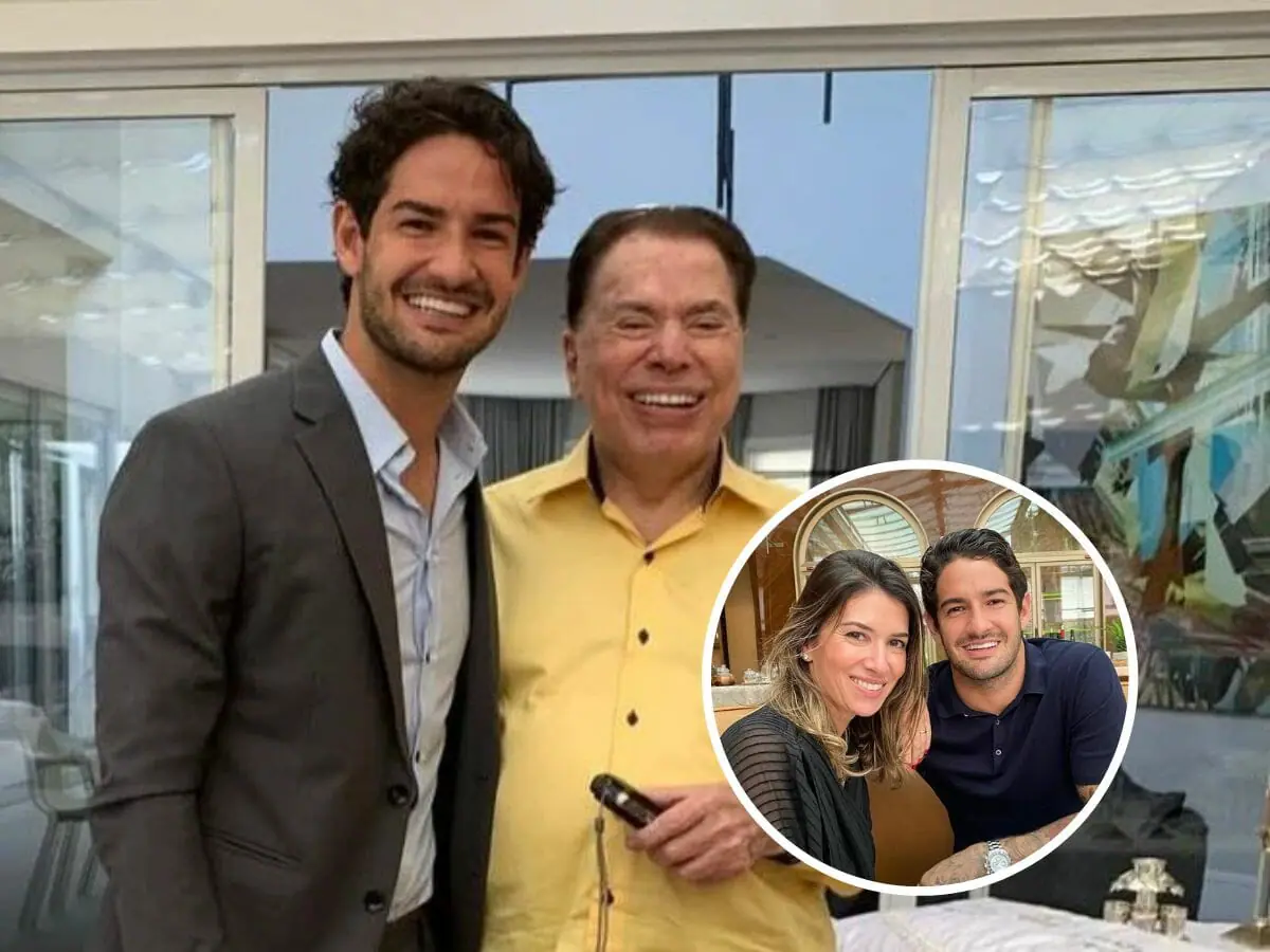 Alexandre Pato e Silvio Santos