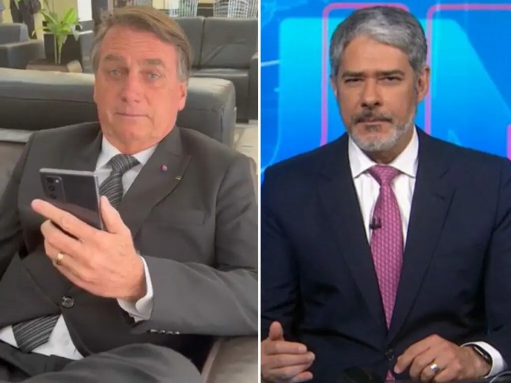 Bolsonaro e William Bonner