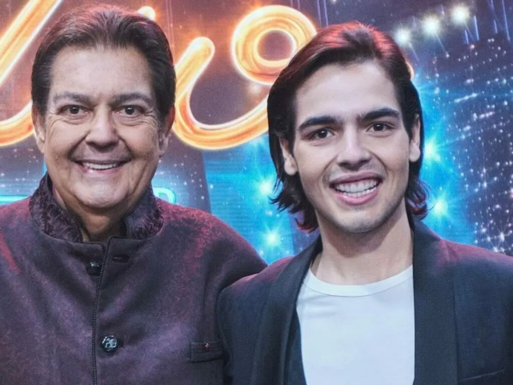 Faustão e o filho, João Guilherme Silva