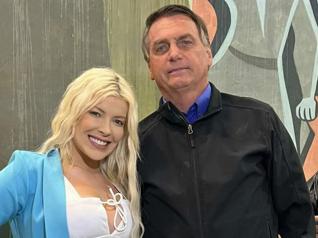 Jaquelline Grohalski e Bolsonaro