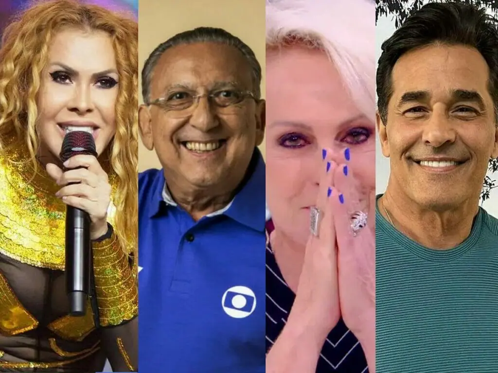 Joelma, Galvão Bueno, Ana Maria Braga e Luciano Szafir