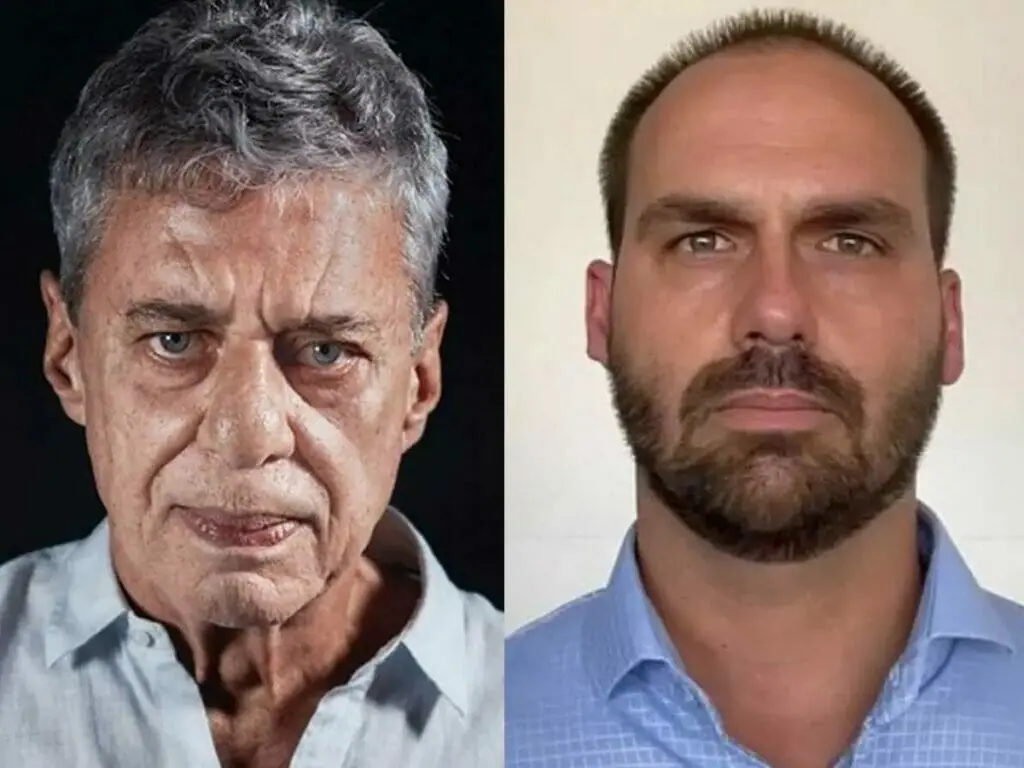 Chico Buarque e Eduardo Bolsonaro