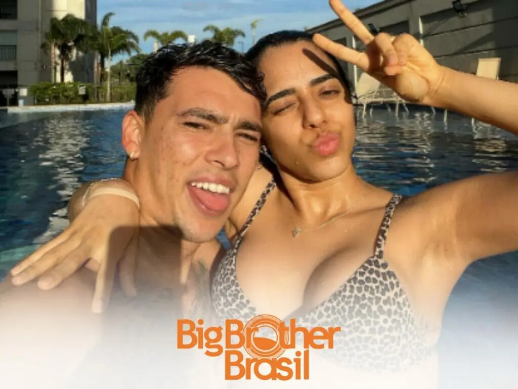 Gabriel Farias e sua esposa, Mirella Santos