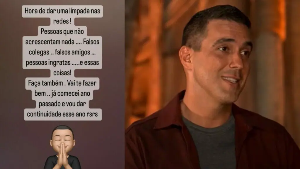 André Marques faz ‘limpa’ em redes e dispara: “Pessoas falsas”