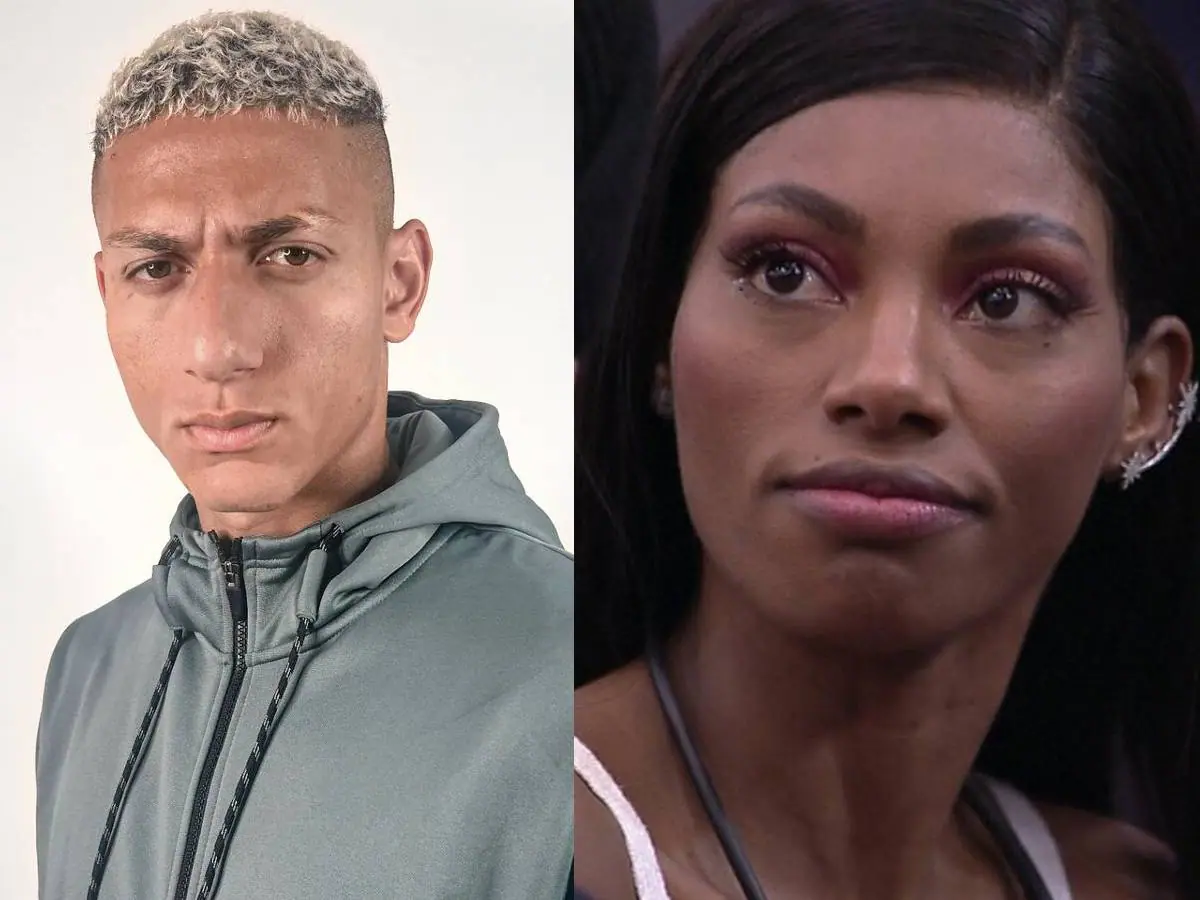 Richarlison e Tina Calamba