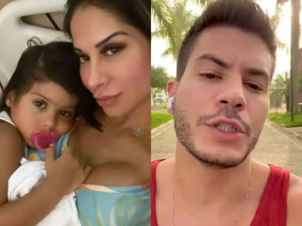 Arthur Aguiar aparece irritado após descobrir que filha estava internada