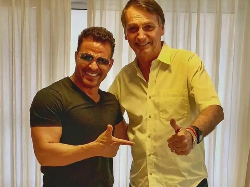 Eduardo Costa e Jair Bolsonaro