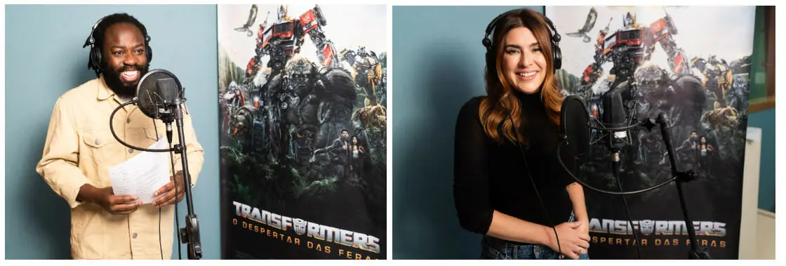 Douglas Silva e Fernanda Paes Leme em Transformers