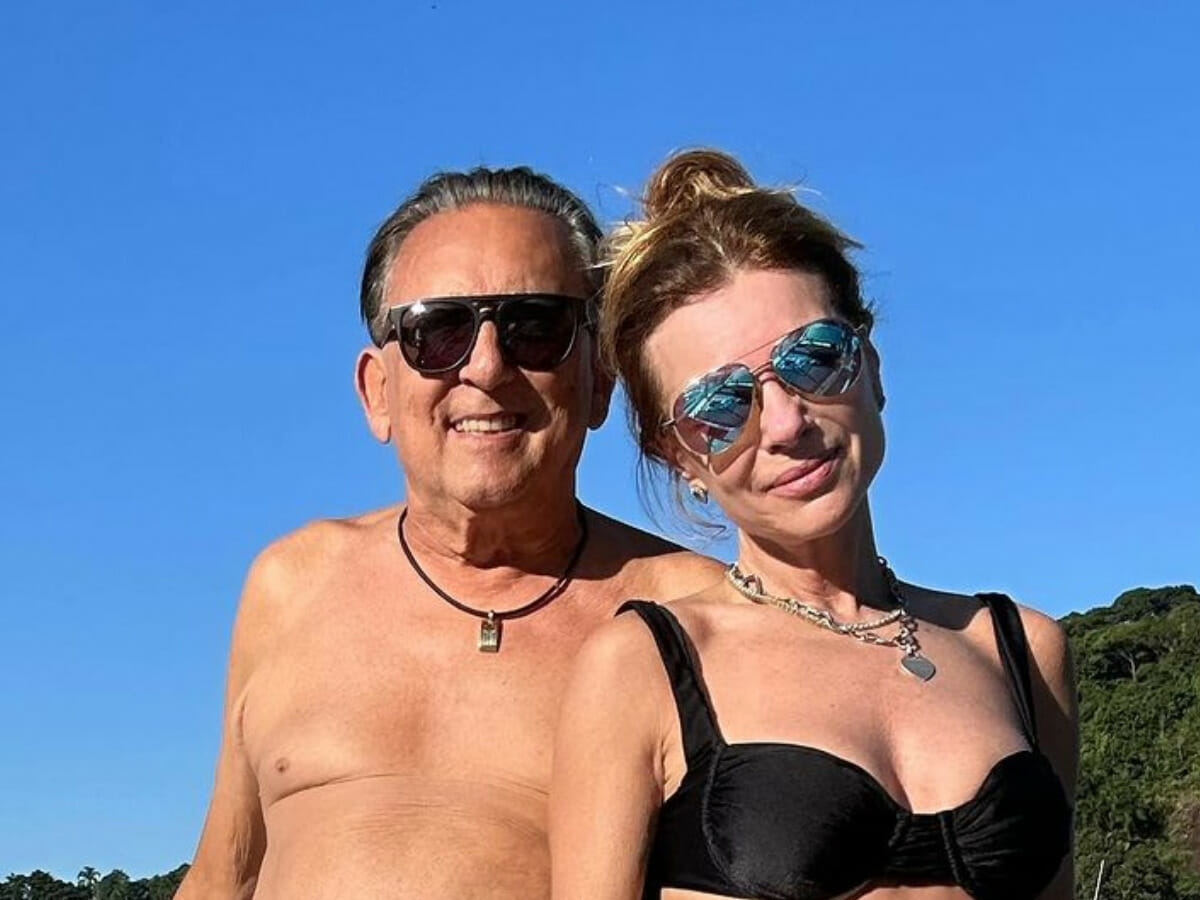 Galvão Bueno e Desirée Soares