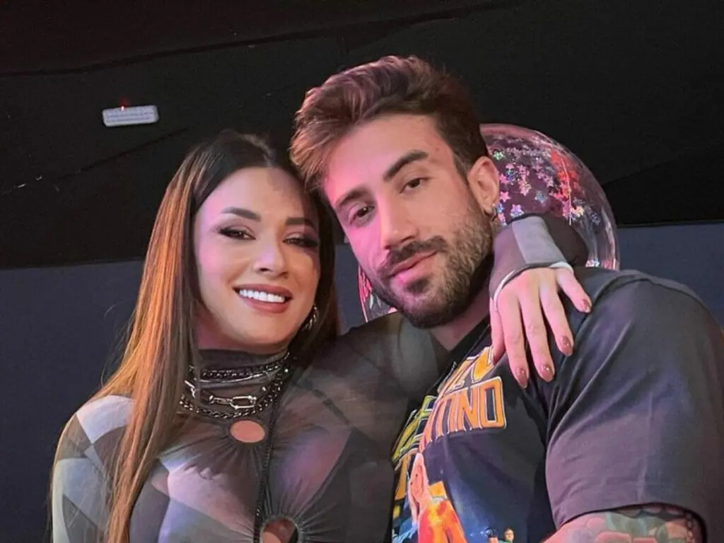 Juju Salimeni e Diogo Basaglia