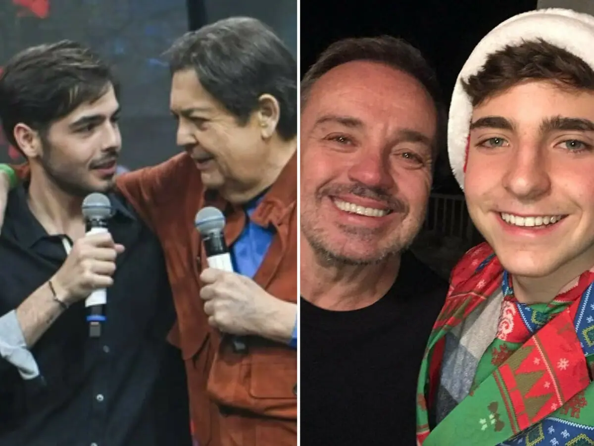 João Guilherme Silva, filho de Faustão, e João Augusto Liberato, filho de Gugu