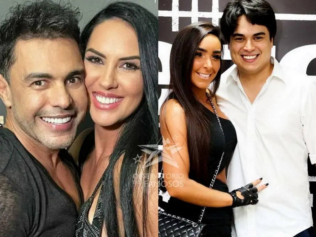 Zezé Di Camargo, Graciele Lacerda, Amabylle Eiroa e Igor Camargo