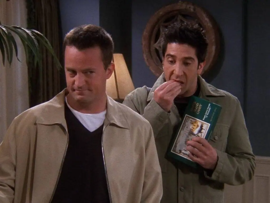 David Schwimmer e Matthew Perry em Friends