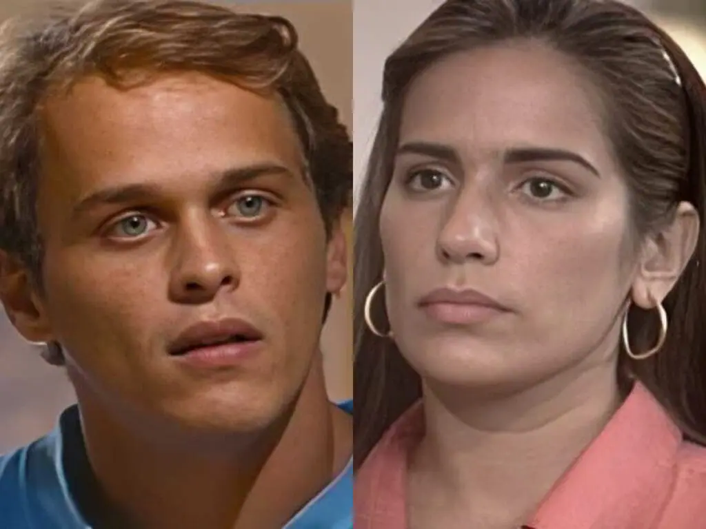 Marcos (Guilherme Fontes) e Ruth (Glória Pires)