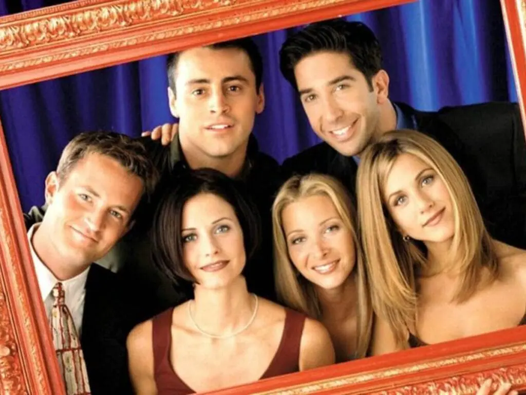 Matthew Perry, Matt LeBlanc, Courteney Cox, Lisa Kudrow, Jennifer Aniston e David Schwimmer