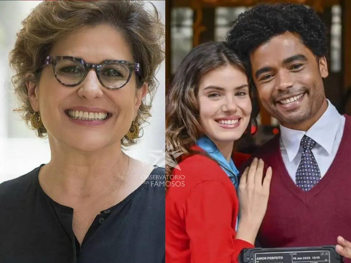 Duca Rahid, Camila Queiroz e Diogo Almeida, protagonistas de 'Amor Perfeito'