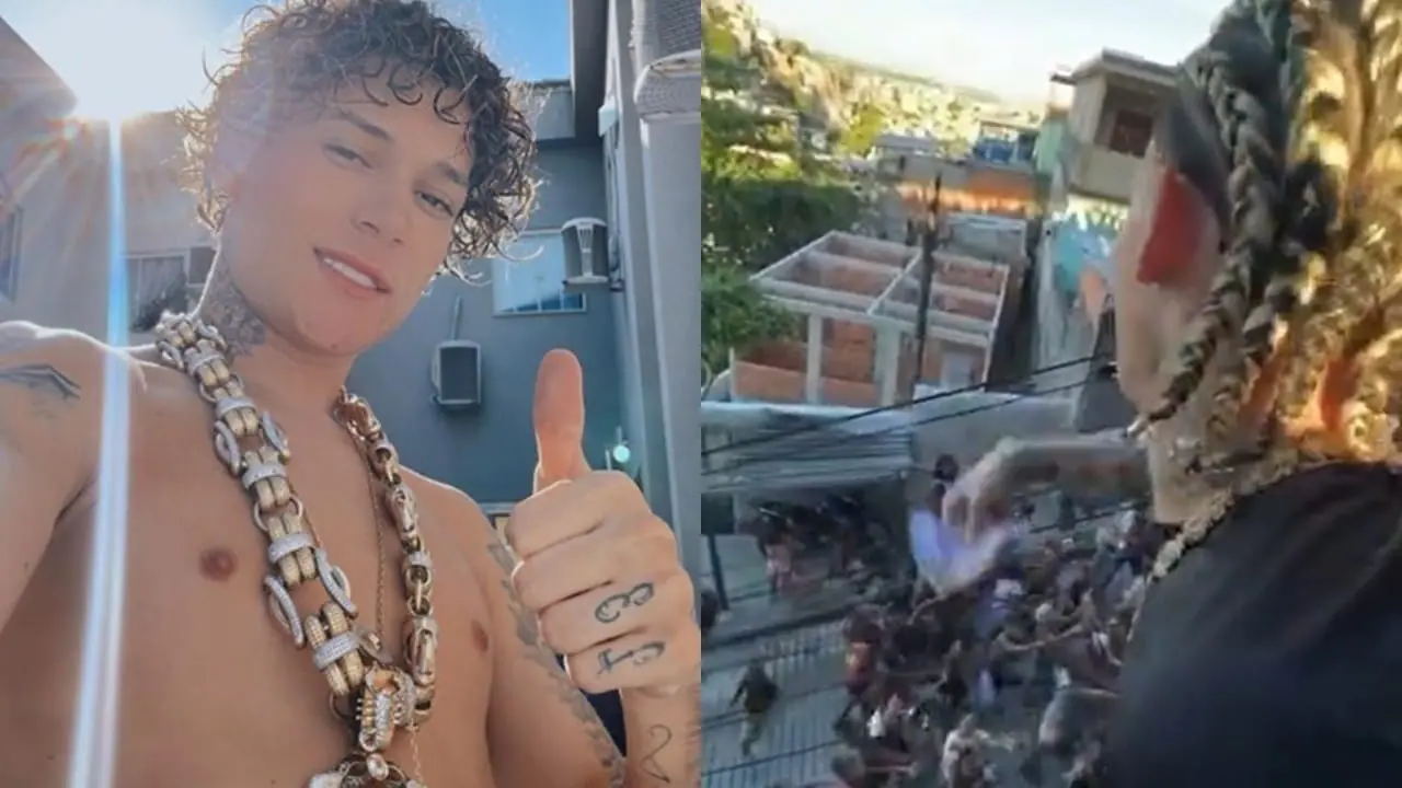 Rapper Chefin distribui dinheiro em comunidade do Rio e detalhe chama atenção