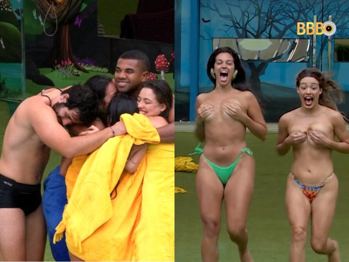 Bbb V Deo Mostra Davi Matteus Beatriz Alane E Isabelle Pulando