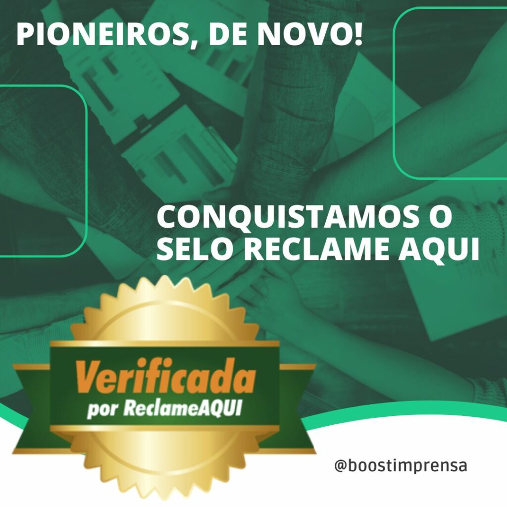 Boost Assessoria de Imprensa - Selo de confiança Reclame Aqui