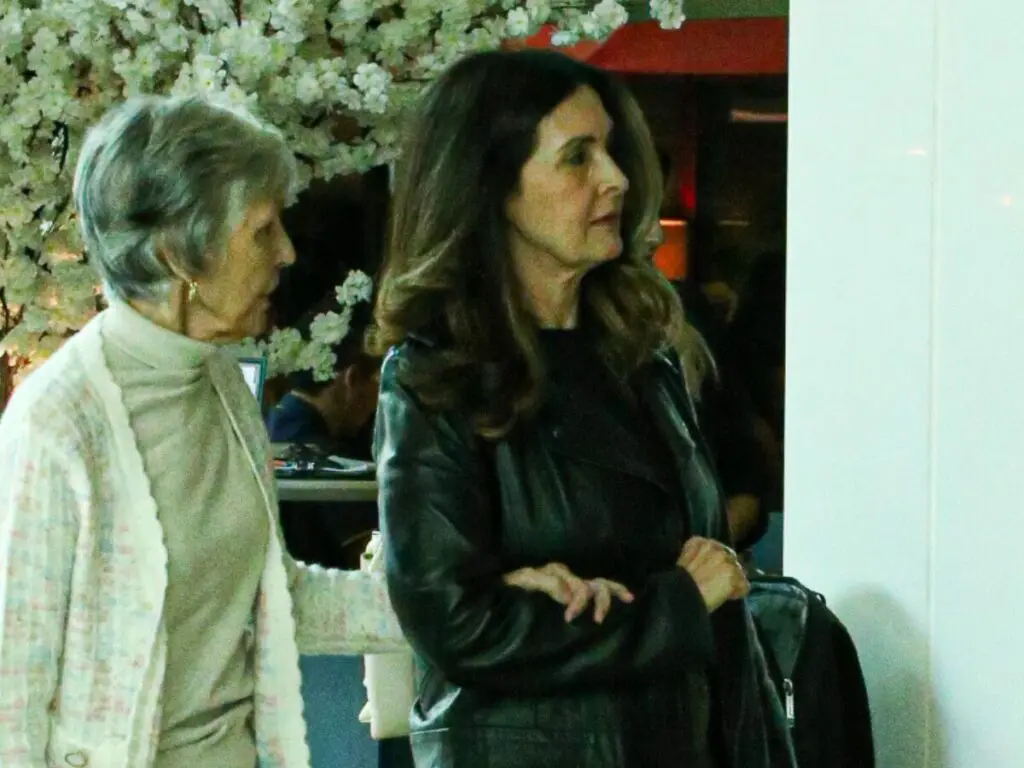 Fátima Bernardes e sua mãe