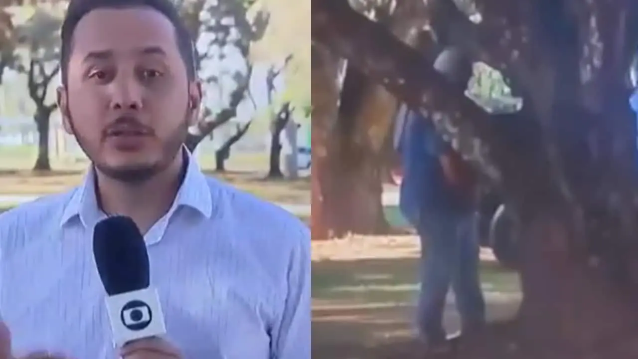 Globo comete gafe e filma idoso em momento íntimo ao vivo durante reportagem