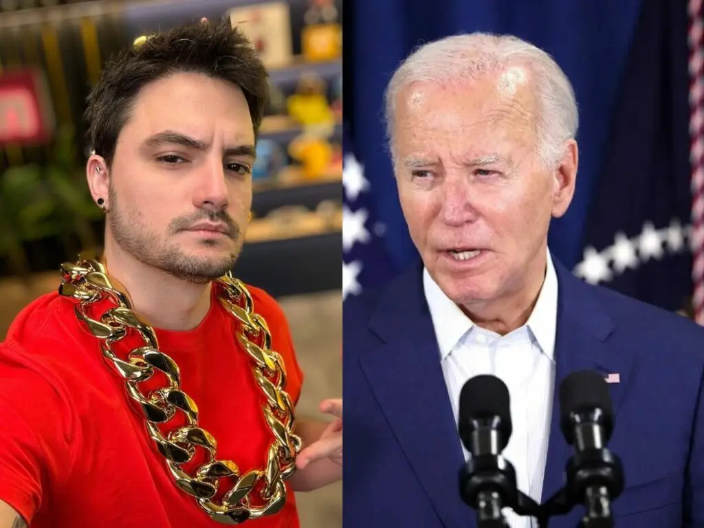 Felipe Neto e Joe Biden