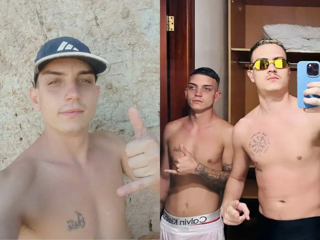 Juninho Alecio, o genro que teve um caso com o sogro, grava vídeos de sexo oral com ator pornô