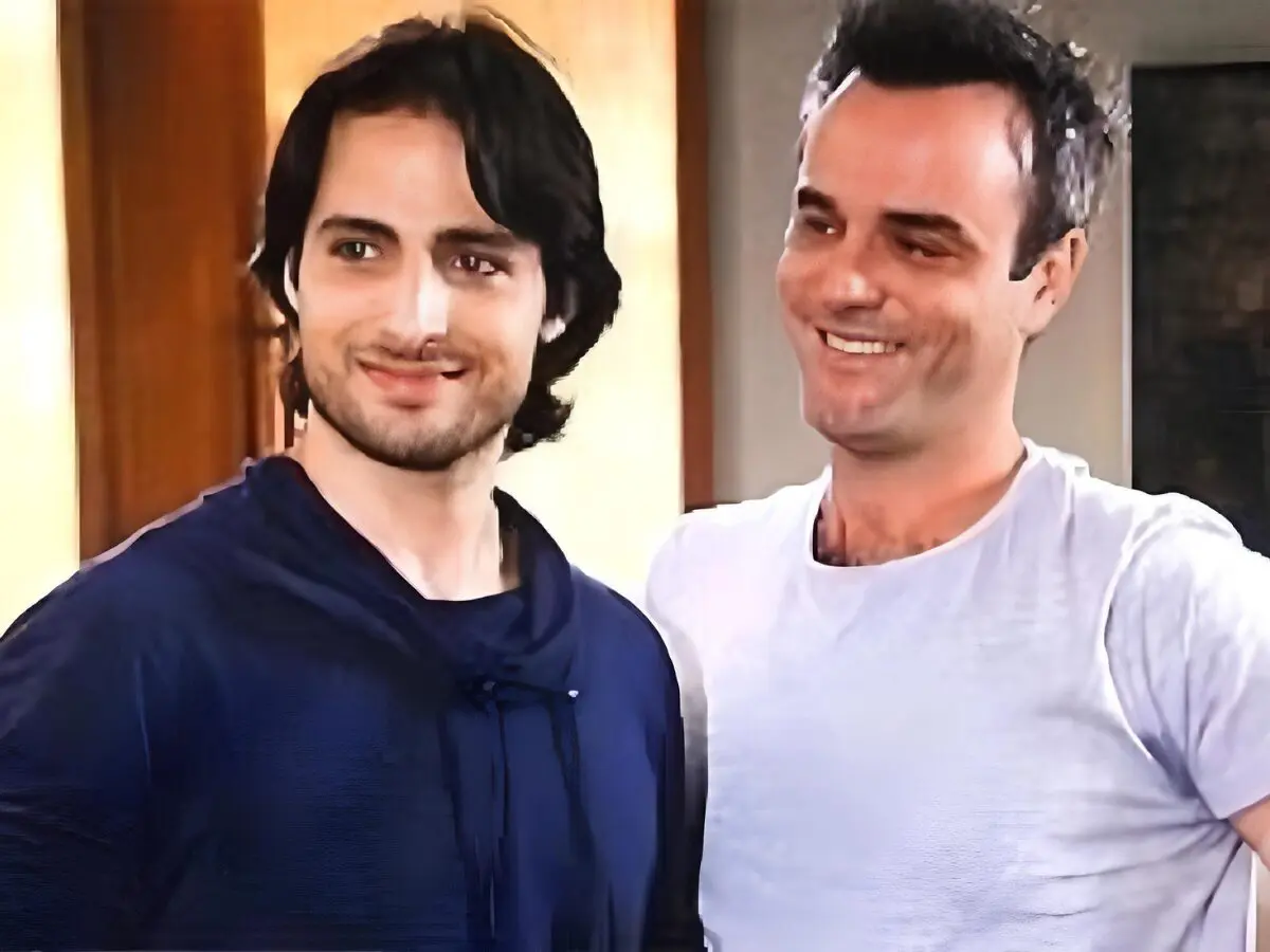 Narcisinho (Lorenzo Martin) e Osmar (Marcelo Valle)