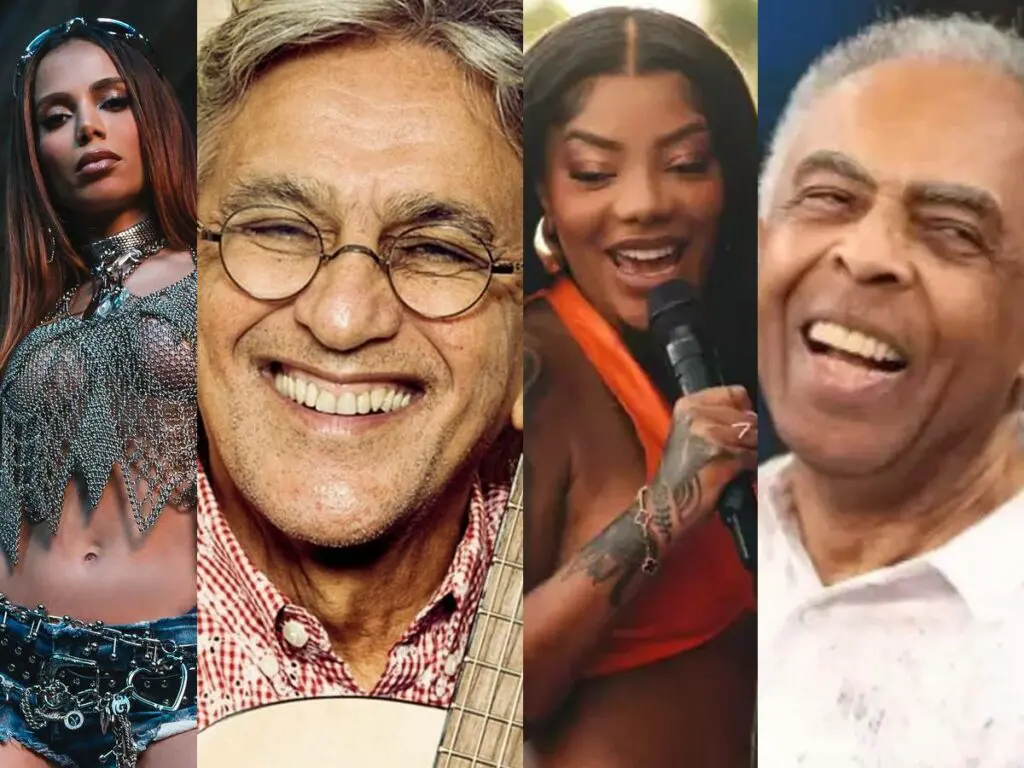 Anitta, Caetano Veloso, Ludmilla e Gilberto Gil