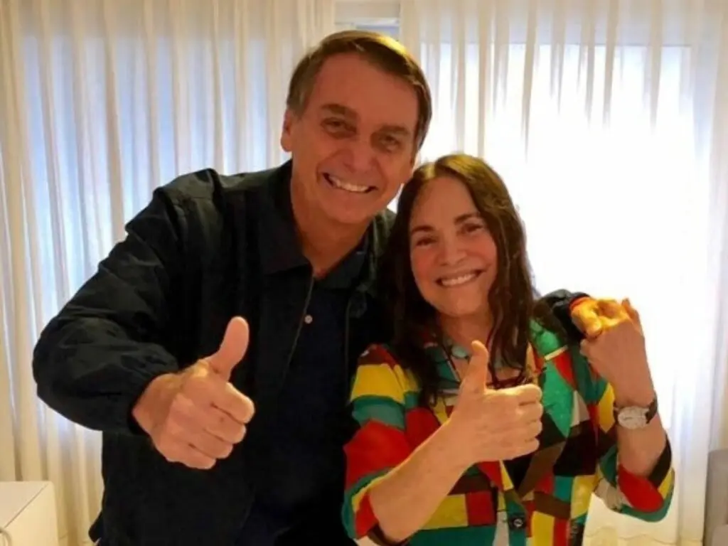 Bolsonaro e Regina Duarte