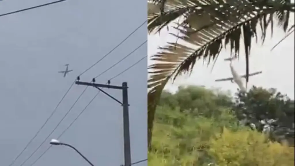 VÍDEO: Avião que seguia para Guarulhos entra em ‘parafuso’ e cai no interior de SP