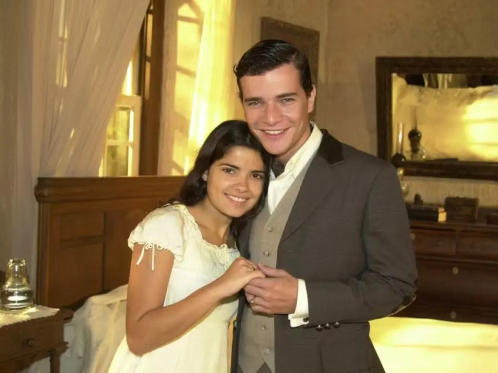 Zuca (Vanessa Giácomo) e Luís Jerônimo (Daniel de Oliveira) em Cabocla (2004)