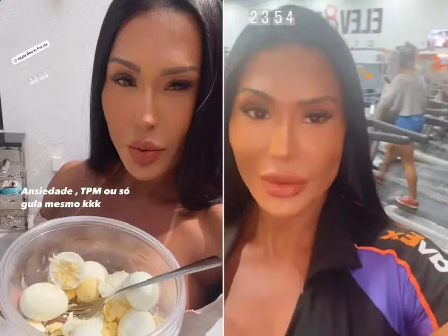 Gracyanne Barbosa ‘fura’ dieta e surpreende ao ir treinar a meia-noite