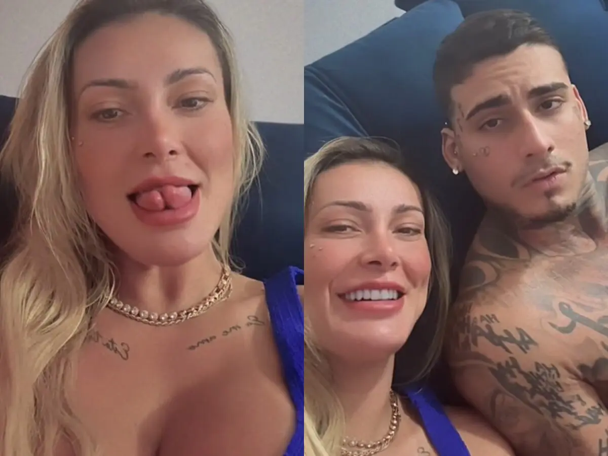 Andressa Urach e Kylian Cria