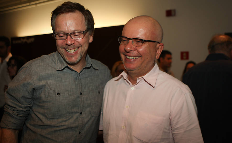 Marcelo Tas e Fernando Meirelles (Foto: Zanone Fraissat/Folhapress)