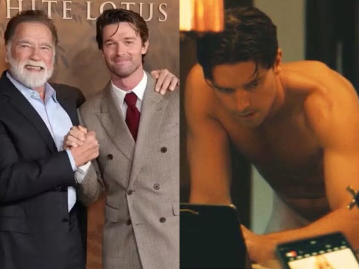 Arnold Schwarzenegger e o filho Patrick Schwarzenegger